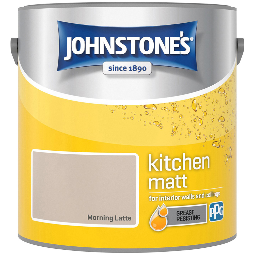 Johnstone's Kitchen Grease Resisting Matt Paint - Morning Latte Image 2