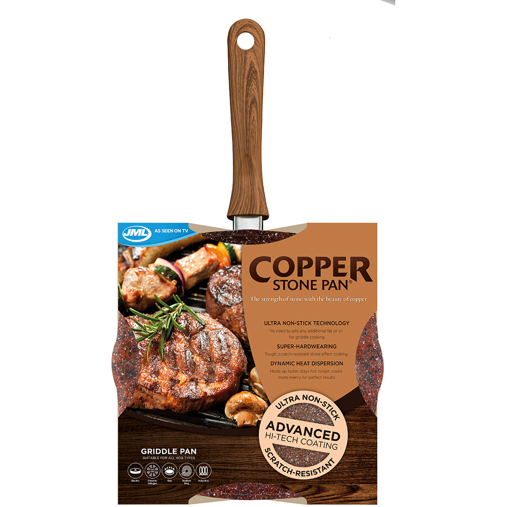 JML Copper Stone Non Stick Griddle Pan Image 5