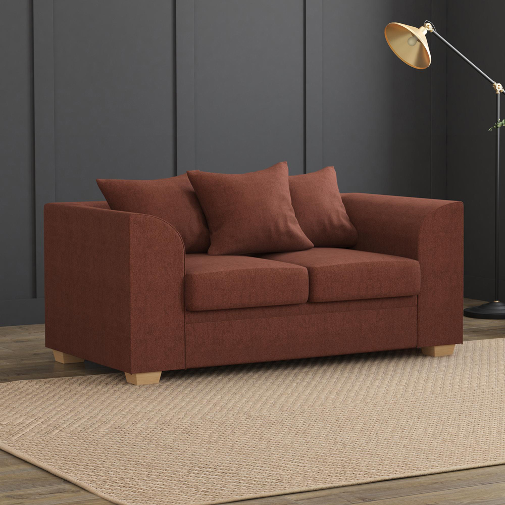 Modo 5 Seater Brick Venice Scatter Back Sofa Set Image 4