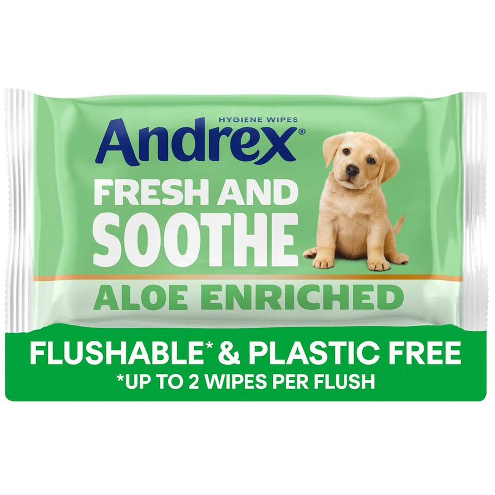 Andrex Washlets Skin Kind Toilet Tissue with Prebiotic Lotion 36 Wipes 12 Pack Image 3