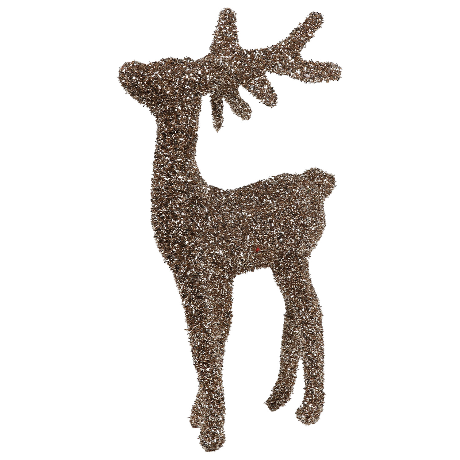 Golden Standing Reindeer Decoration - Gold Image 2