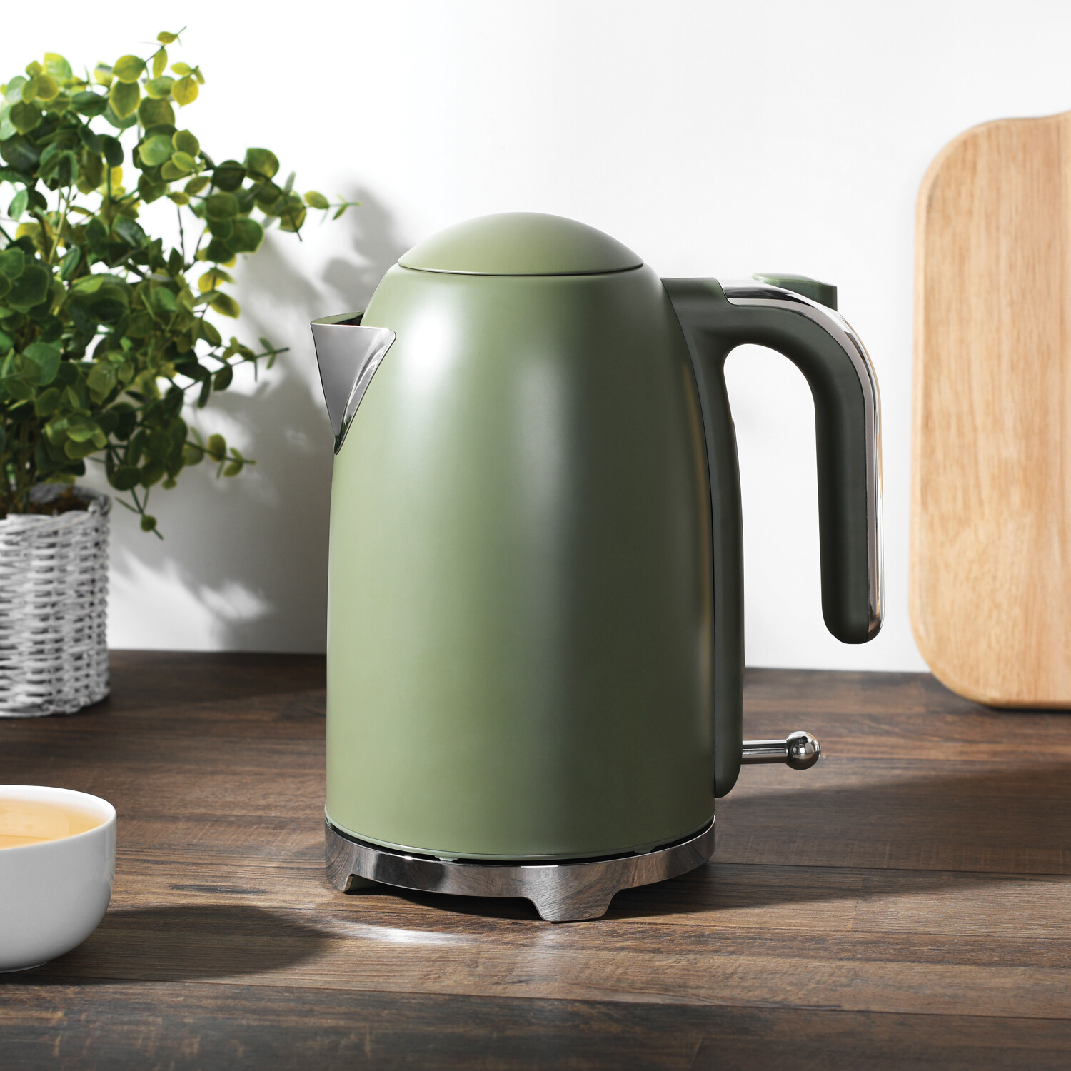 Kitchen Master Olive Stainless Steel Kettle 1.7L - Green Image 2