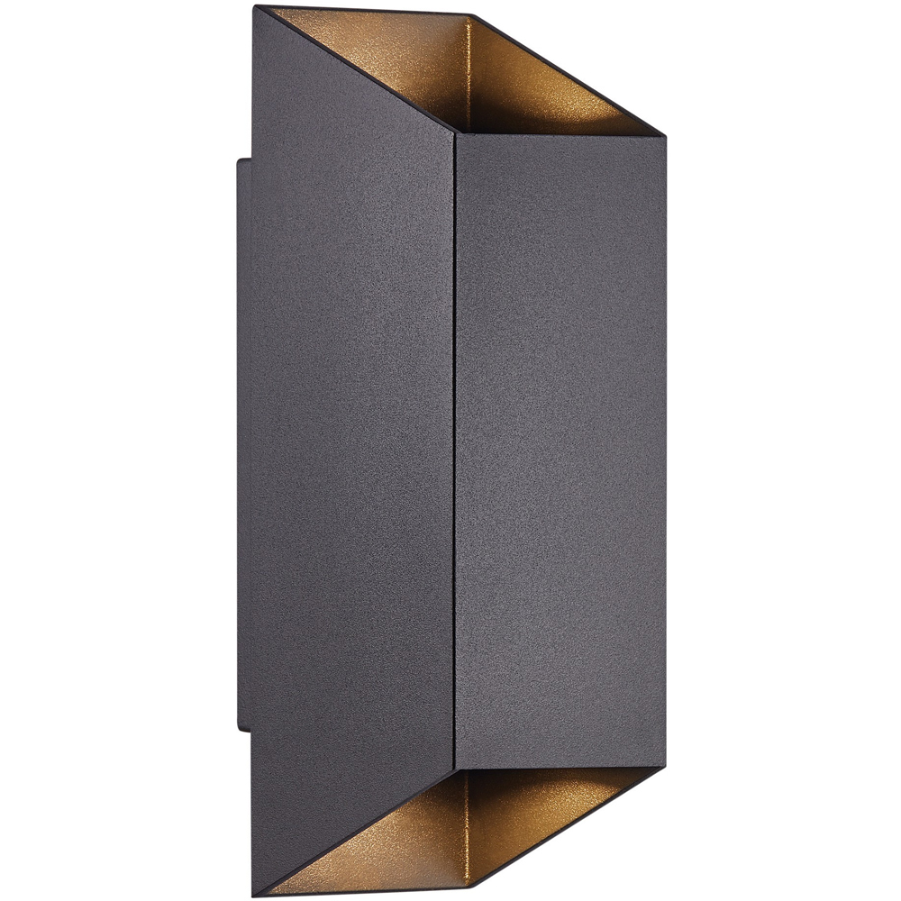 Nordlux Nico Square 22 Black Wall Light Image 1