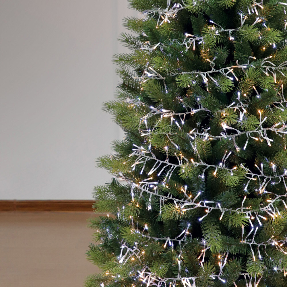 1000 LED Cluster Lights Mixed White Image 2