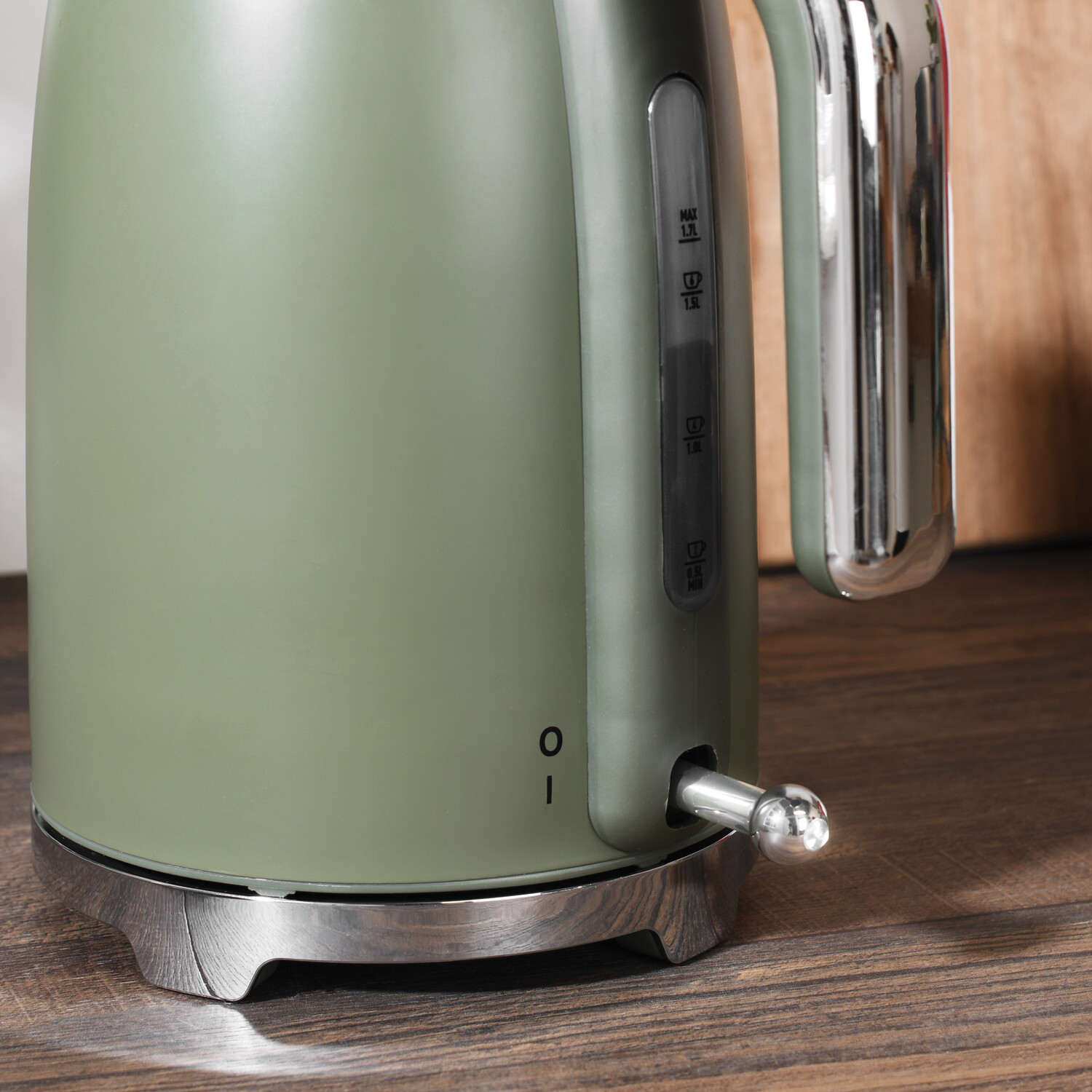 Kitchen Master Olive Stainless Steel Kettle 1.7L - Green Image 4