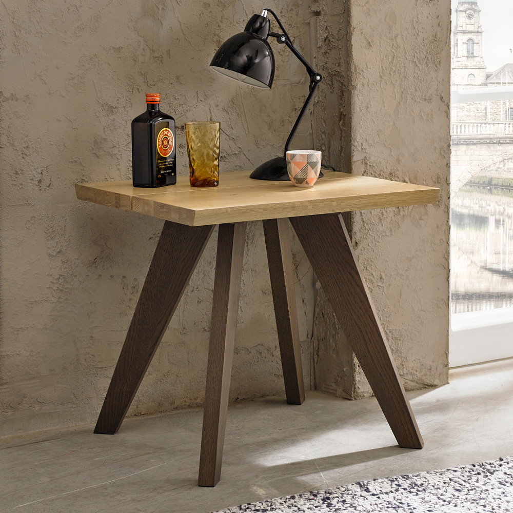 Bentley Designs Cadell Aged Oak Lamp Table Image 4