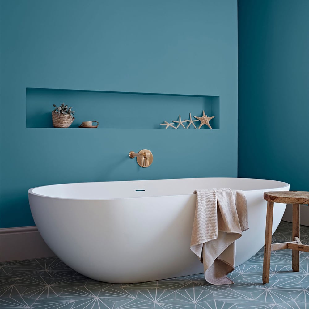Crown Easyclean Mid Sheen Bathroom Paint - Teal / 2.5l Image 4