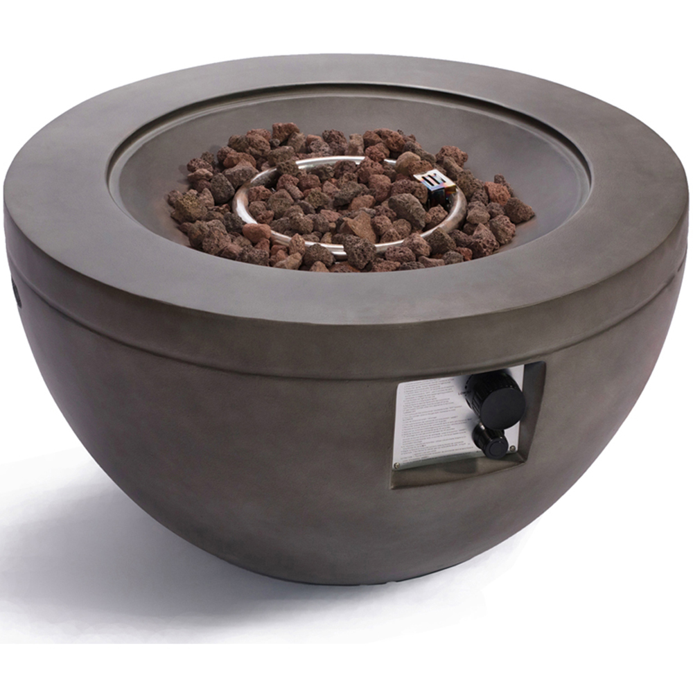 MDA Designs Tabiti Dark Stone Propane Outdoor Firepit Image 5