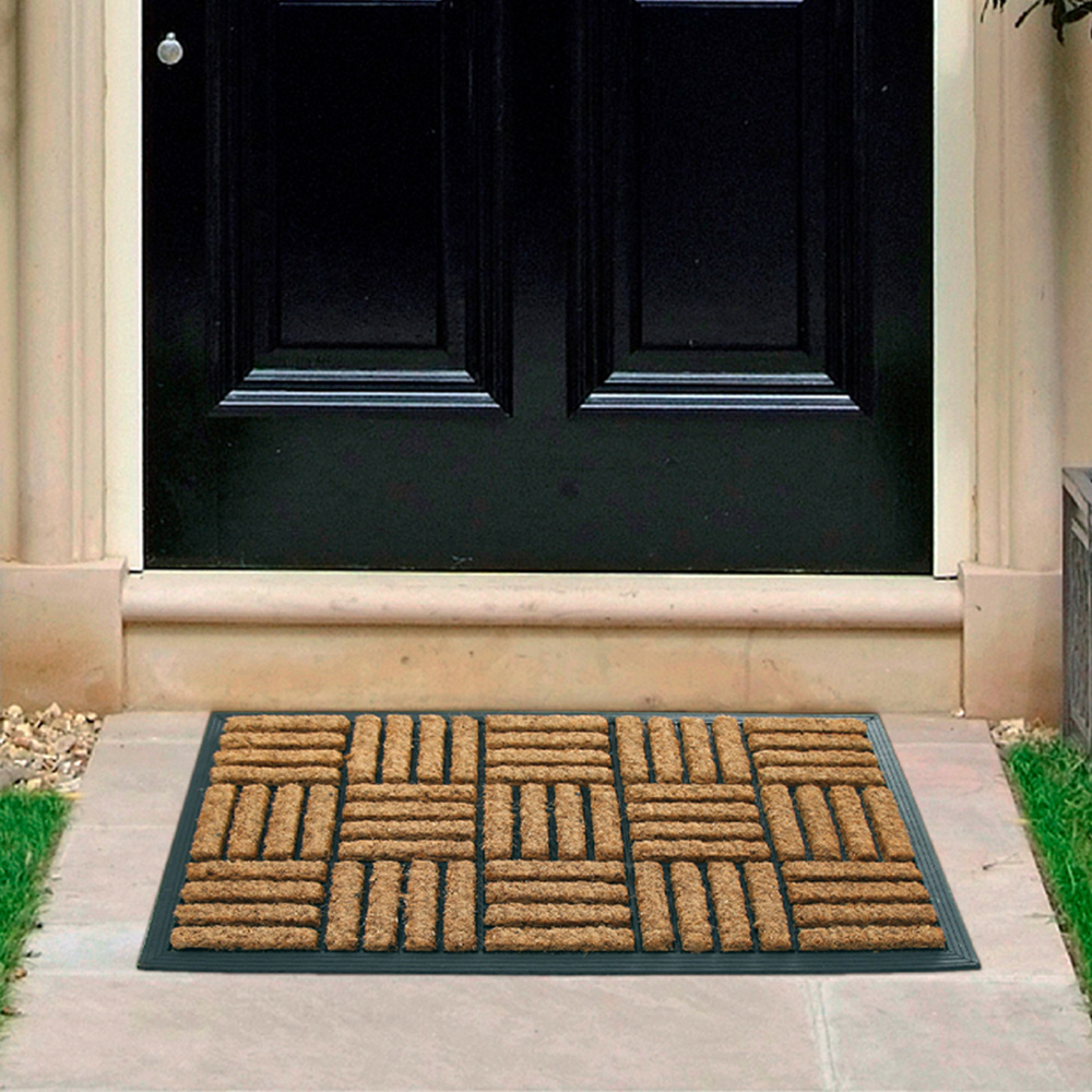 Coco & Coir Shortbread Coir Door Mat 45 x 75cm Image 2