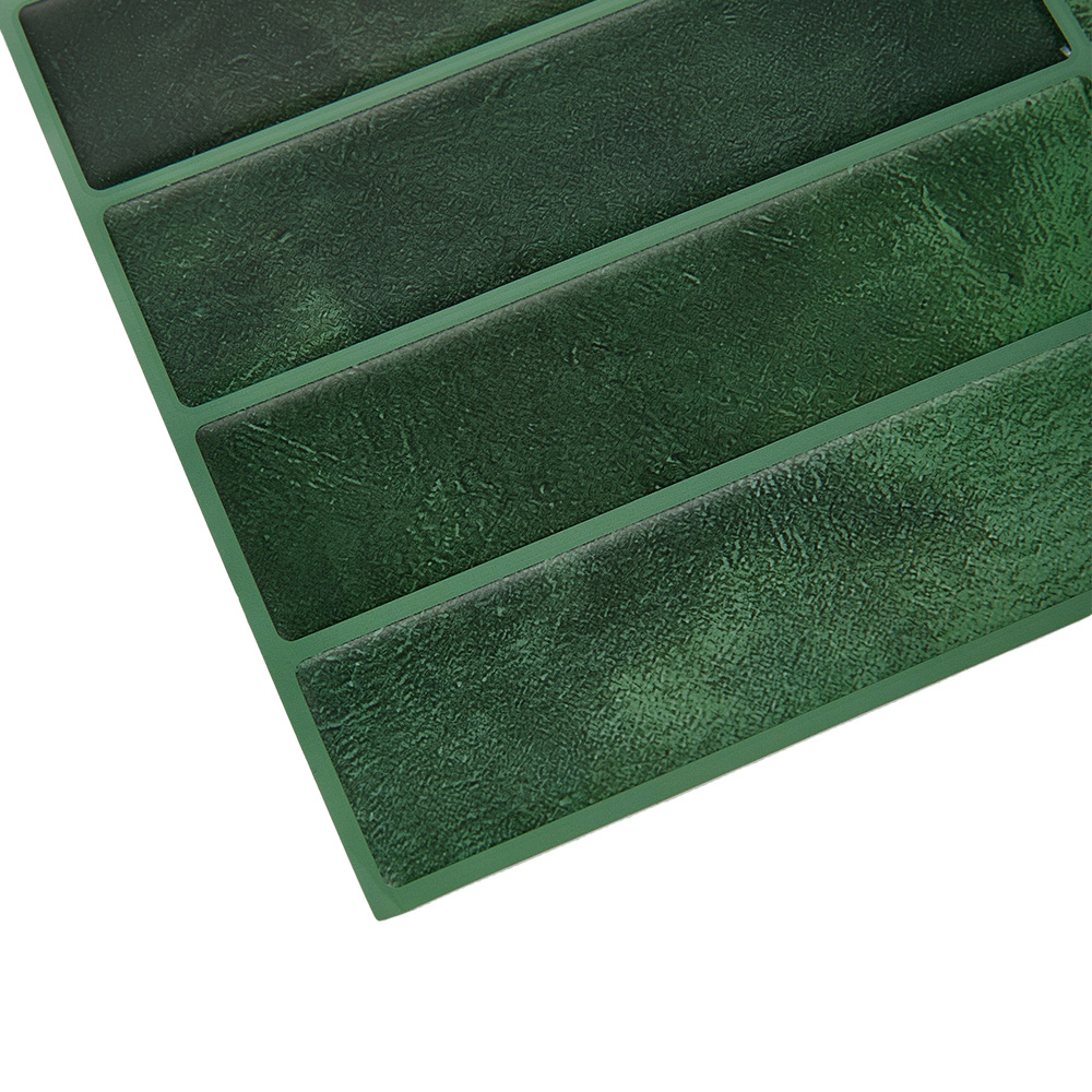 Living and Home Green Rectangle Self Adhesive Wall Sticker 10 Pack Image 5