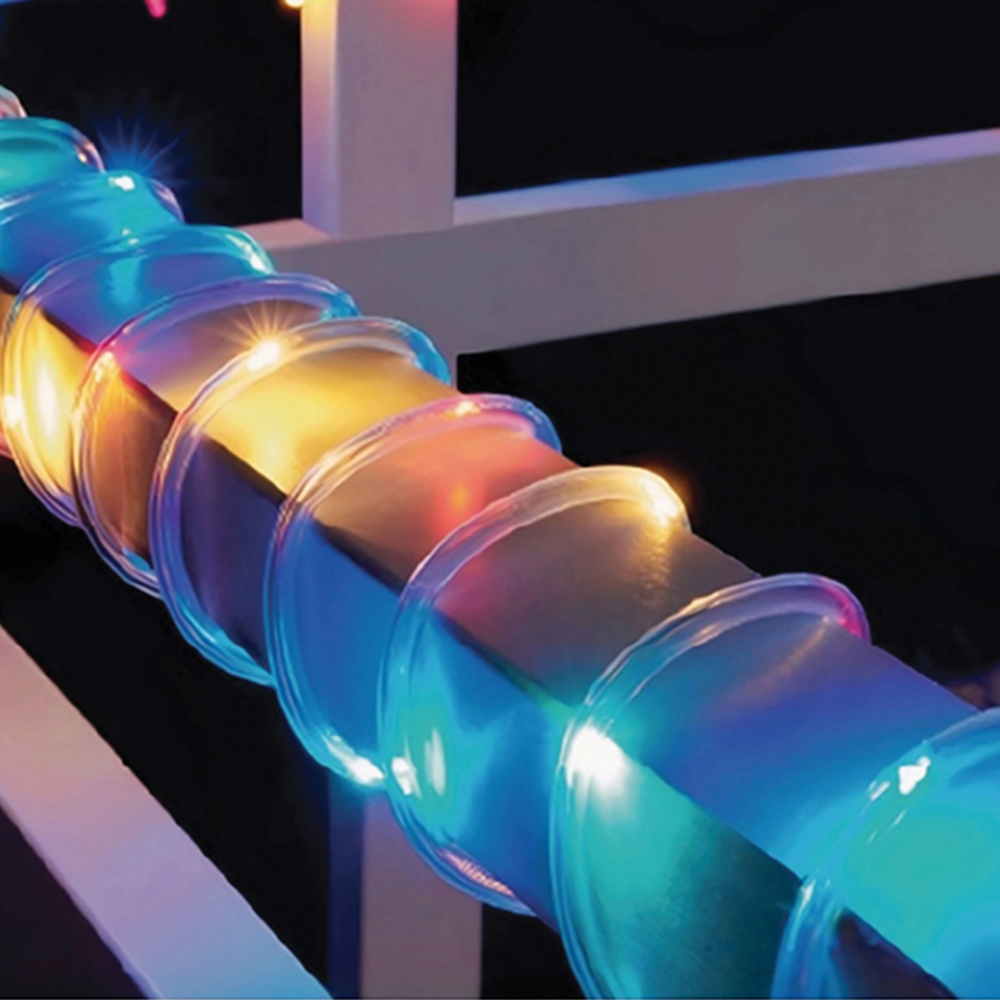Xmas Haus 100 Multicolour LED Rope Light 10m Image 4