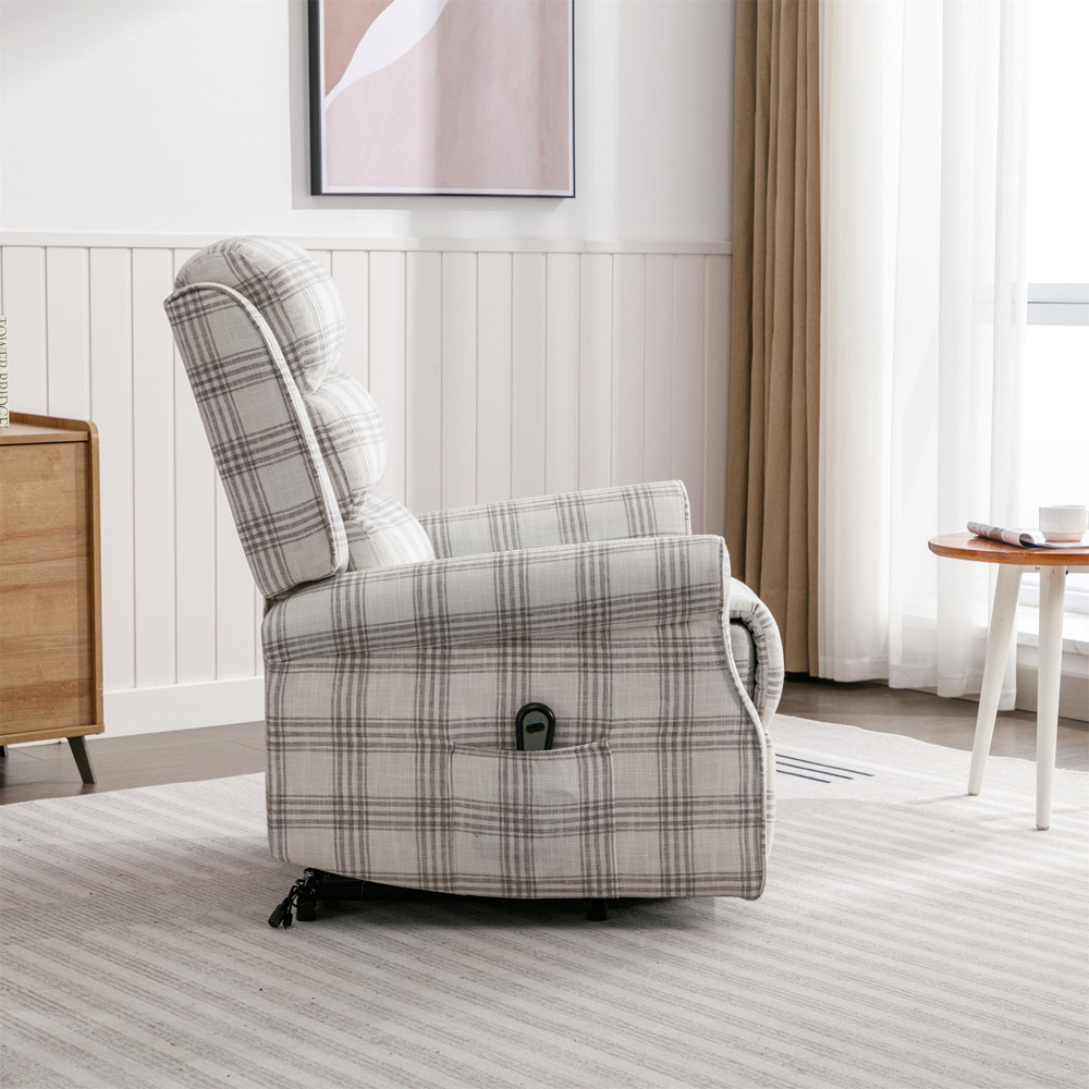 Furniture One Grey Electronic Power Lift and Tilt Chair Image 5