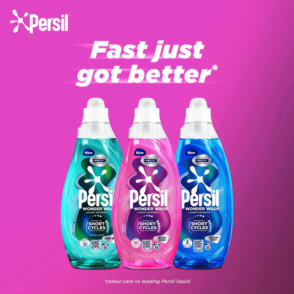 Persil Bio Ultra Care Laundry Detergent 55 Washes 1.485L 3 Pack Image 8