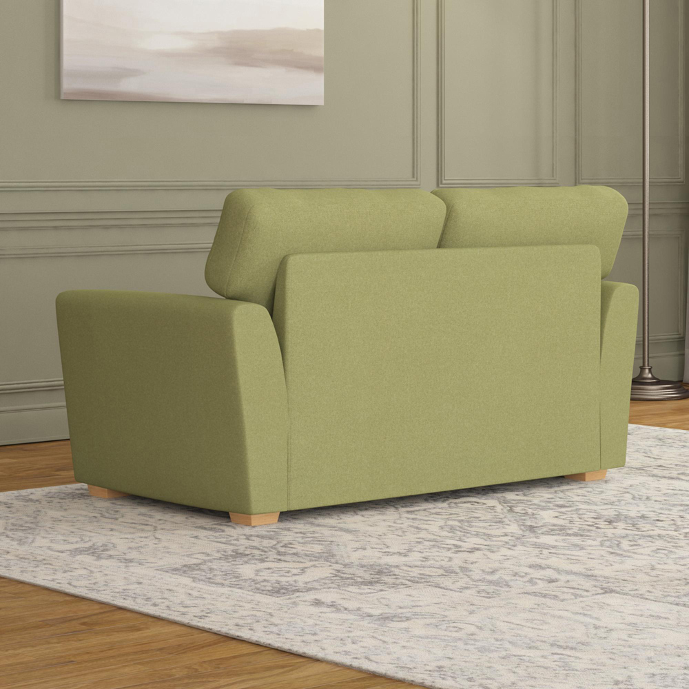 Wendleberry 2 Seater Olive Venice Fixed Back Sofa Image 6