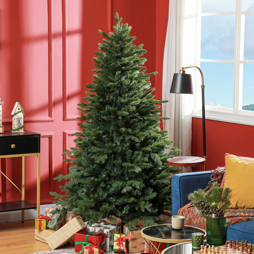 Everglow Green Artificial Christmas Tree 6ft Image 2