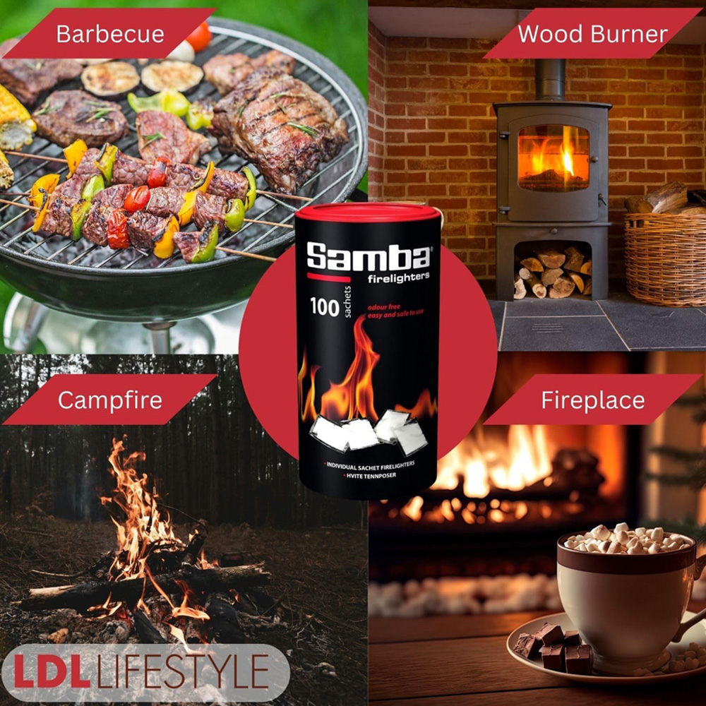 Samba Firelighters Sachets 200 Pack  Image 5
