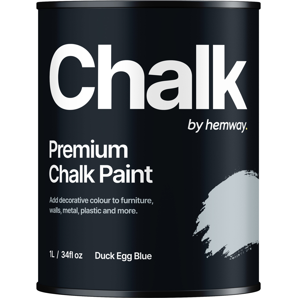 Hemway Duck Egg Blue Furniture and Walls Matt Chalk Paint 1L Image 2