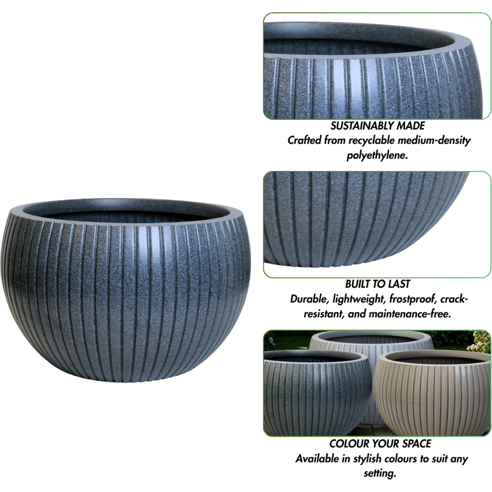 Trifibre Windsor Granite Roto Moulded Planter 50 x 83cm Image 6