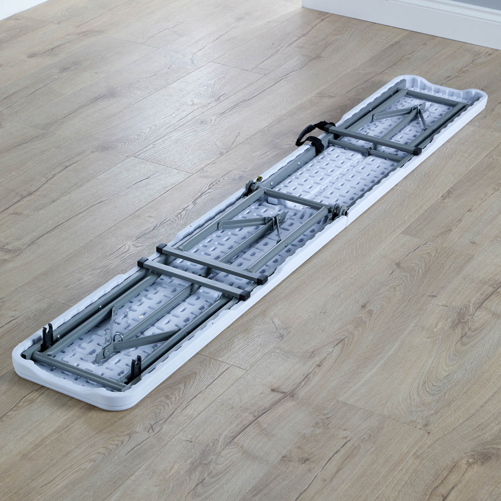 Home Source Trestle Indoor and Outdoor Folding Bench Image 4