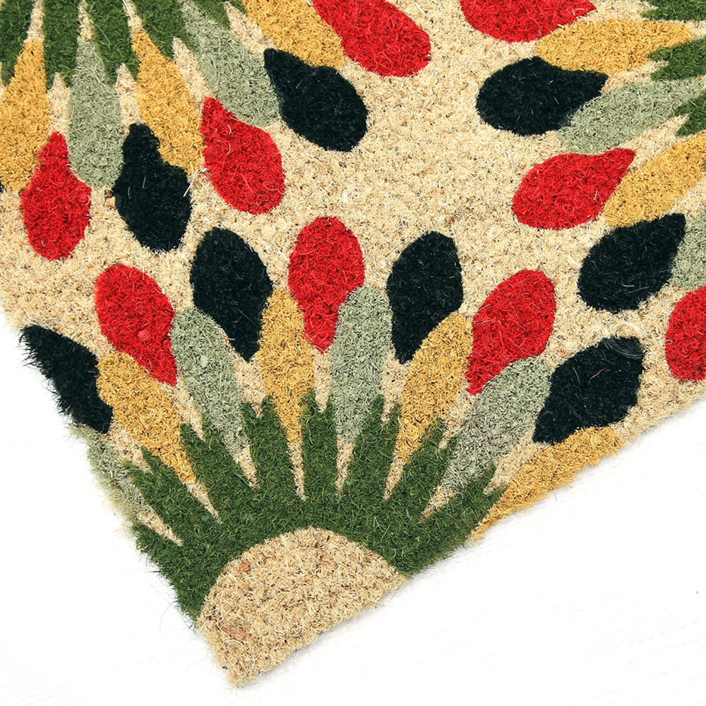 Coco & Coir Indian Bloom Coir Door Mat 45 x 75cm Image 3
