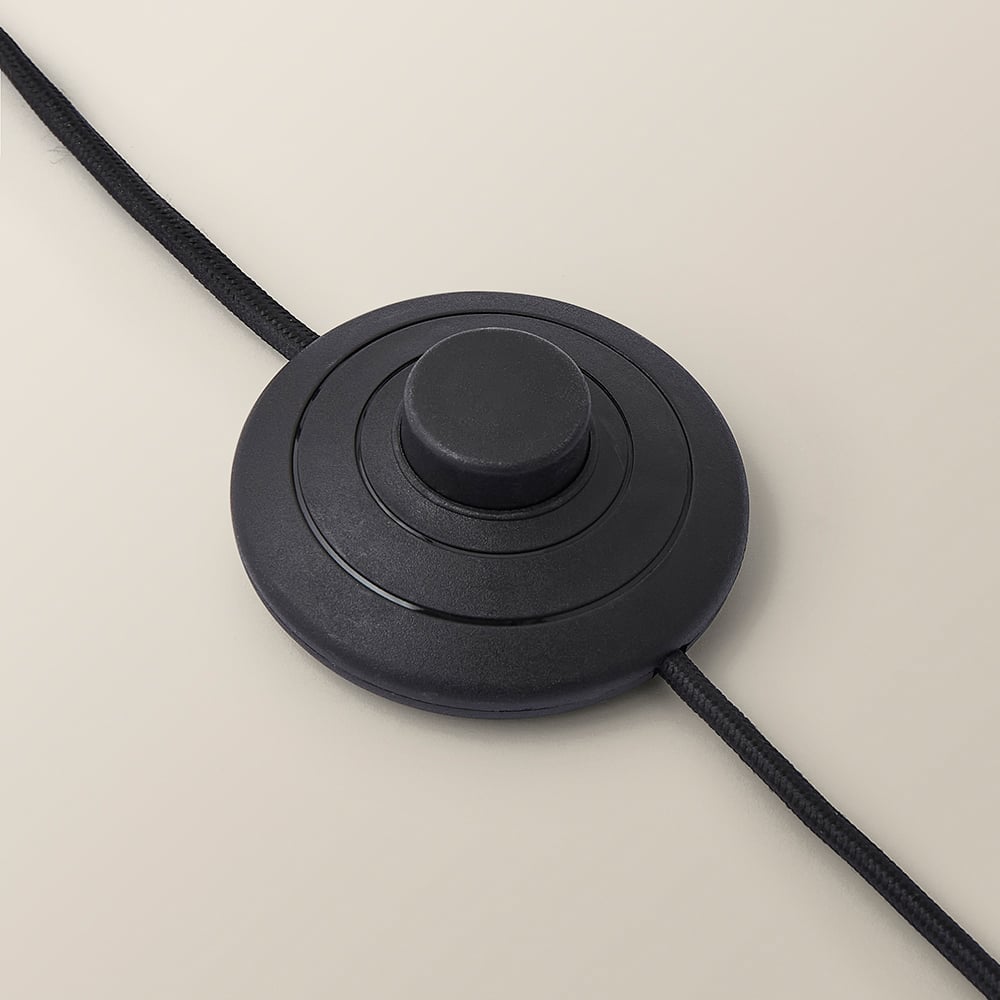 ValueLights Christina Navy Velvet and Gold Palm Leaf Floor Lamp with Bulb Image 4