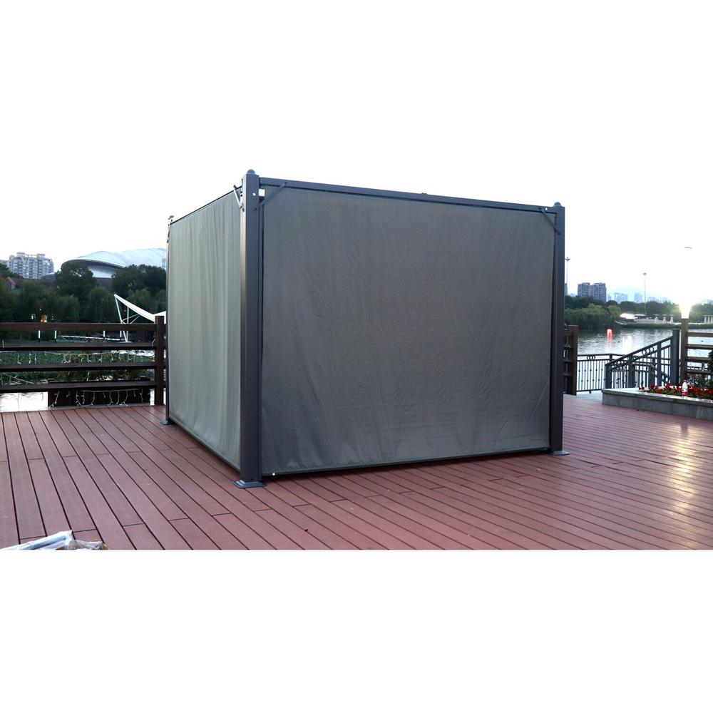 Naples Aluminum Pergola - Dark Grey / 400cm Image 7