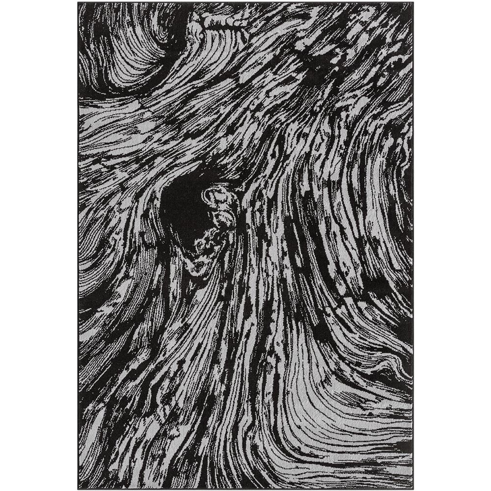 Desire Rugs Obsidian Grey Whirlpool Rug 60 x 220cm Image 7