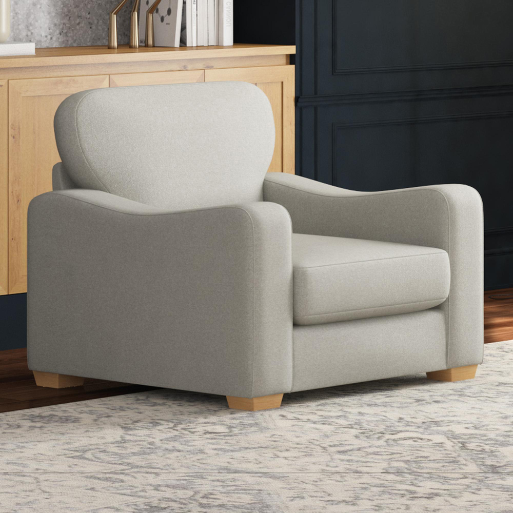 Theadford Mink Venice Fixed Back Armchair Image 5