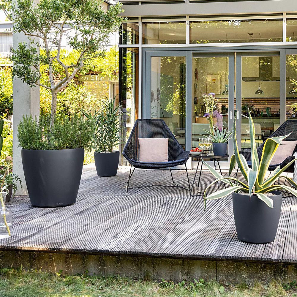 Lechuza Classico Colour 60 Slate Poly-Resin Self-Watering Planter 56cm Image 5