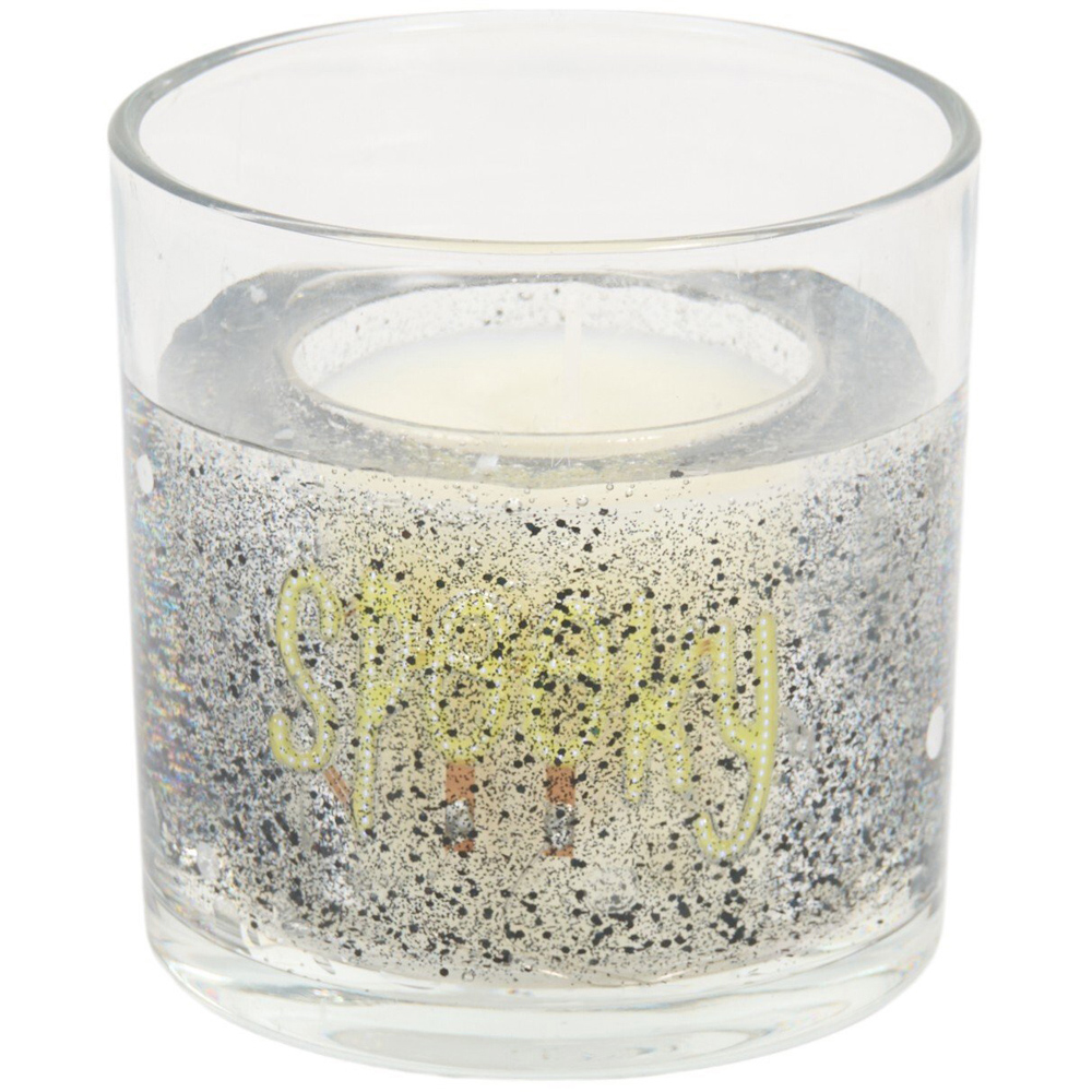 Spooky Light Up LED Scented Candle Black Image 2