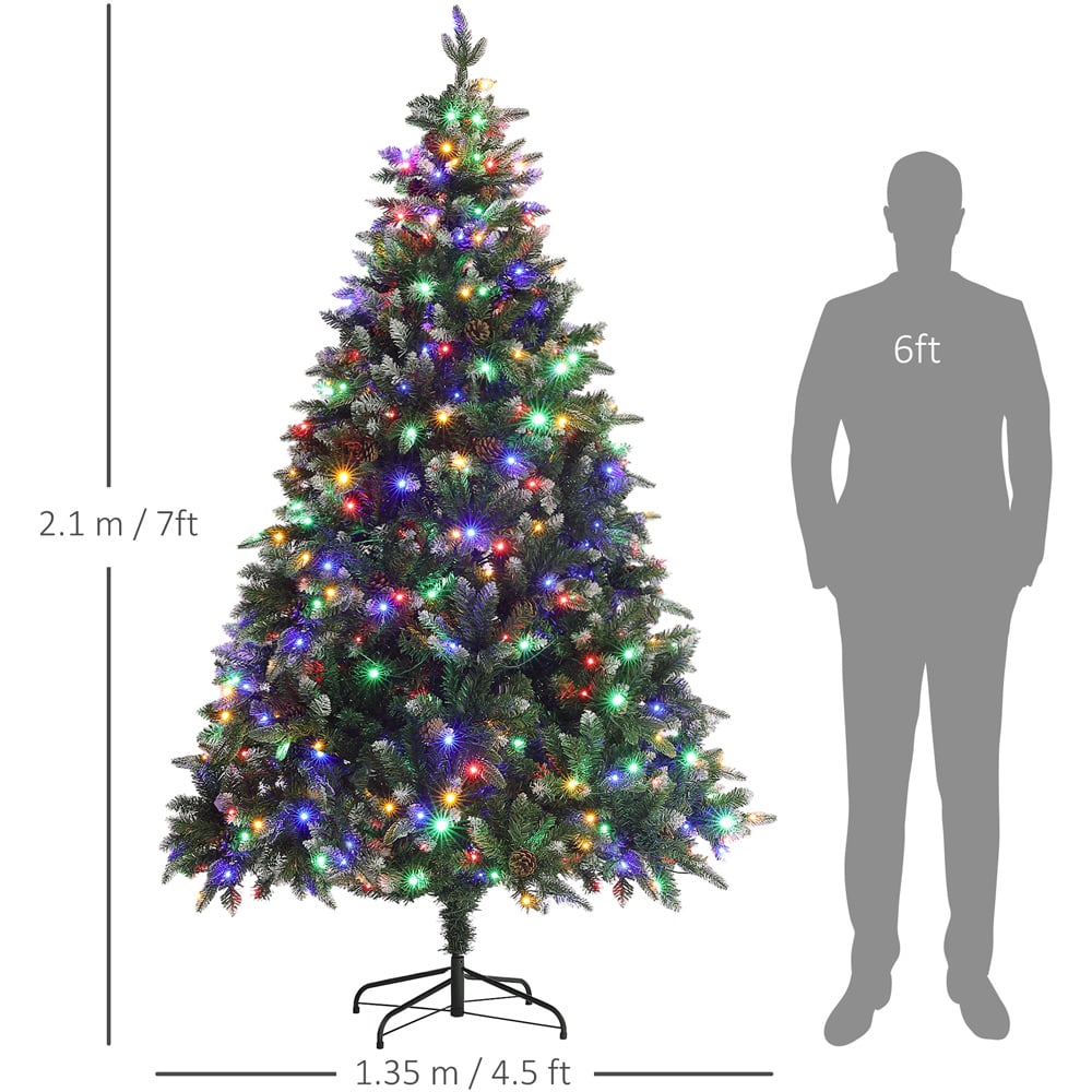 Everglow Pre-Lit Artificial Christmas Tree with Remote 7ft Image 8