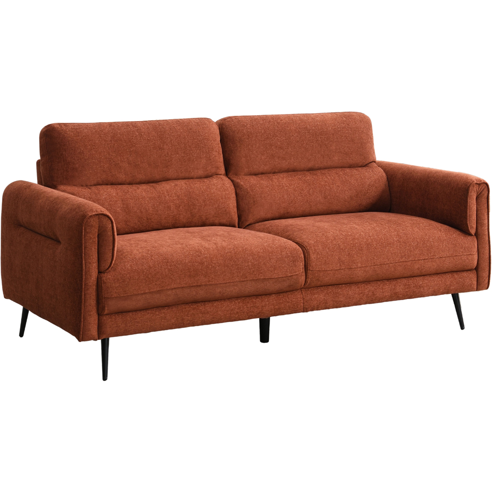 Harlem 3 Seater Rust Sofa Image 2