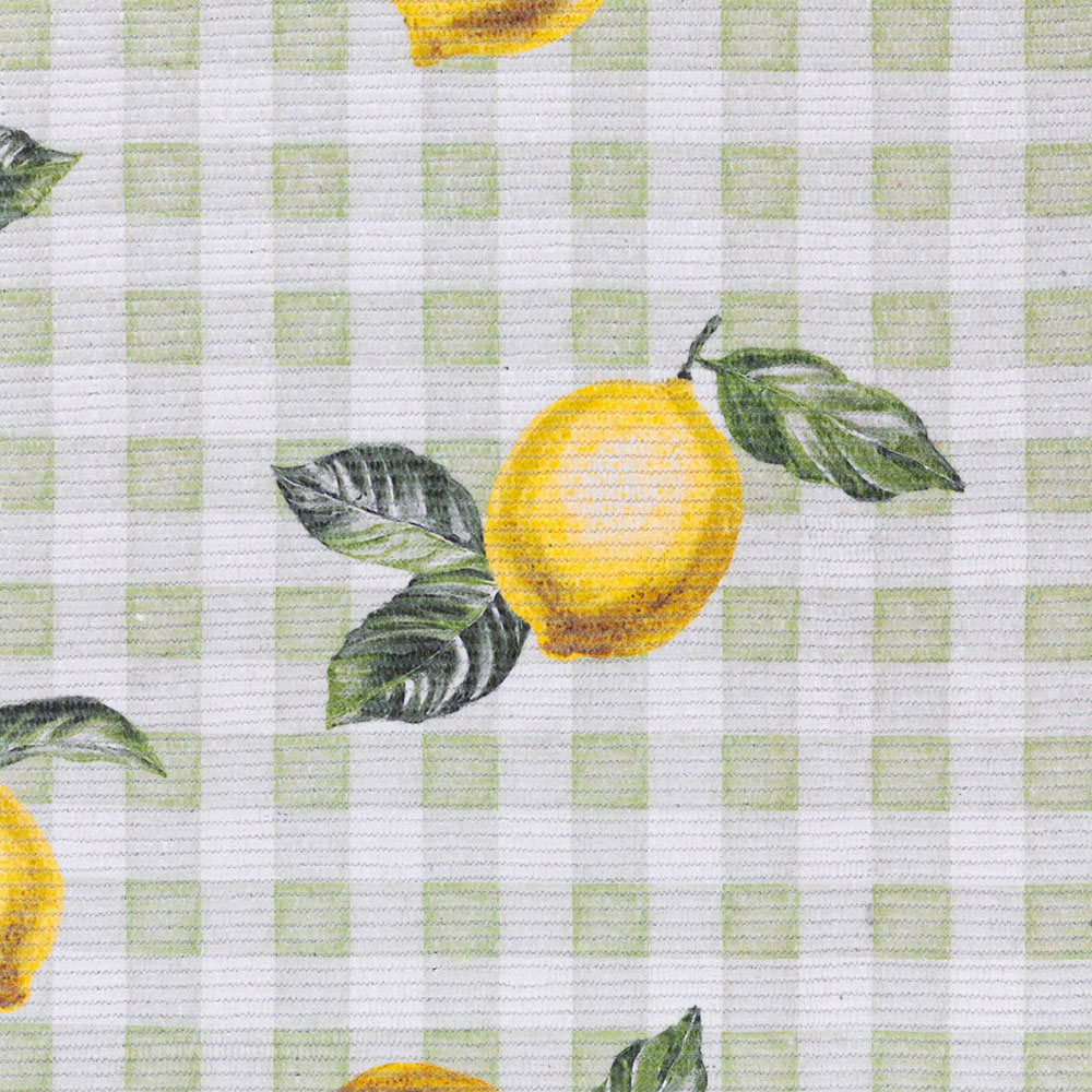 Furn Fruits Green Lemons Stripe Rug 120 x 170cm Image 2