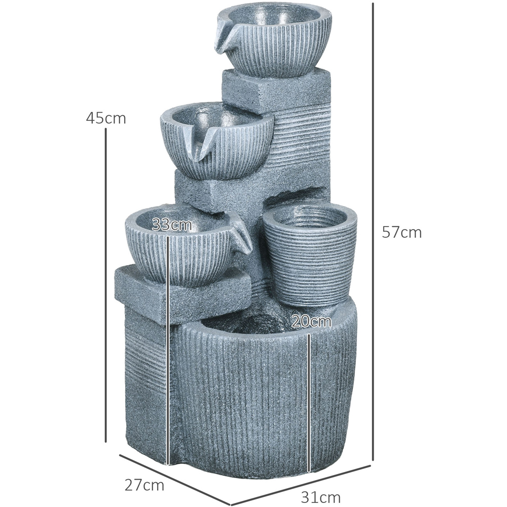 Outsunny Outdoor LED Water Fountain Image 9