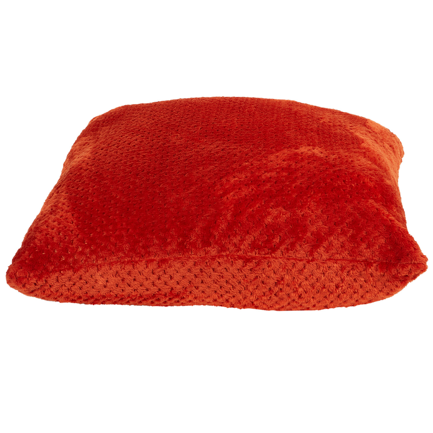 Jumbo Fleece Cushion - Rust Image 3