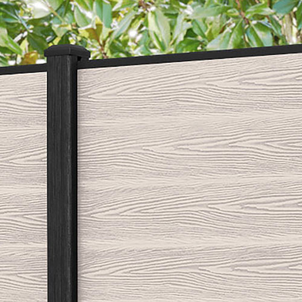 Charles & Ivy Classic 3ft Mid Stone Fence Panel with Aluminium Posts Image 4