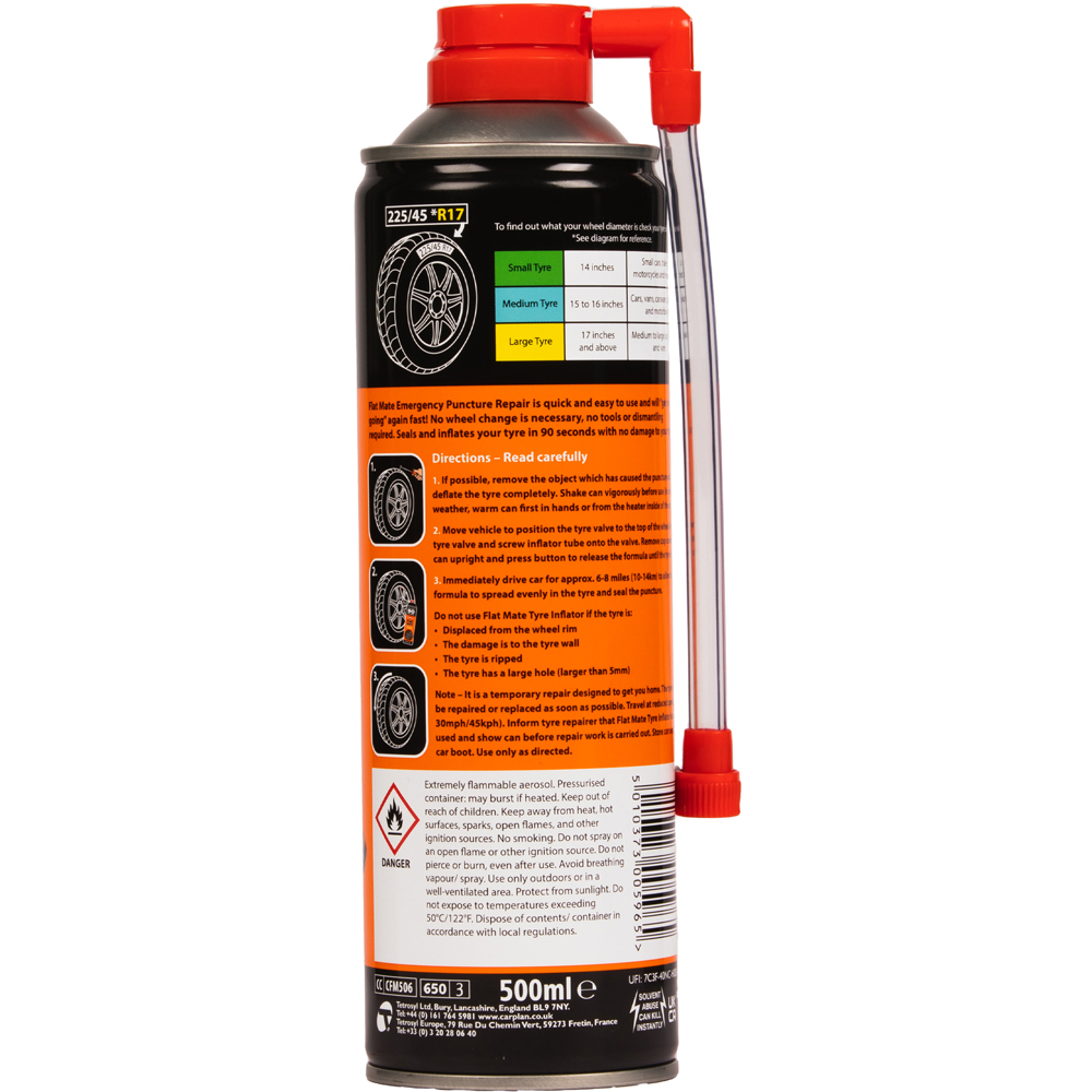 CarPlan Flatmate Emergency Puncture Repair Sealant 500ml Image 2