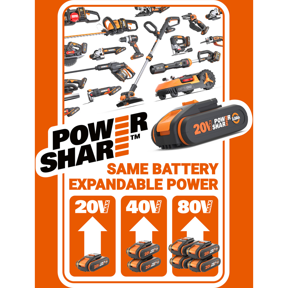Worx WX020 20V HVLP Cordless Paint Sprayer with Battery and Charger Image 9