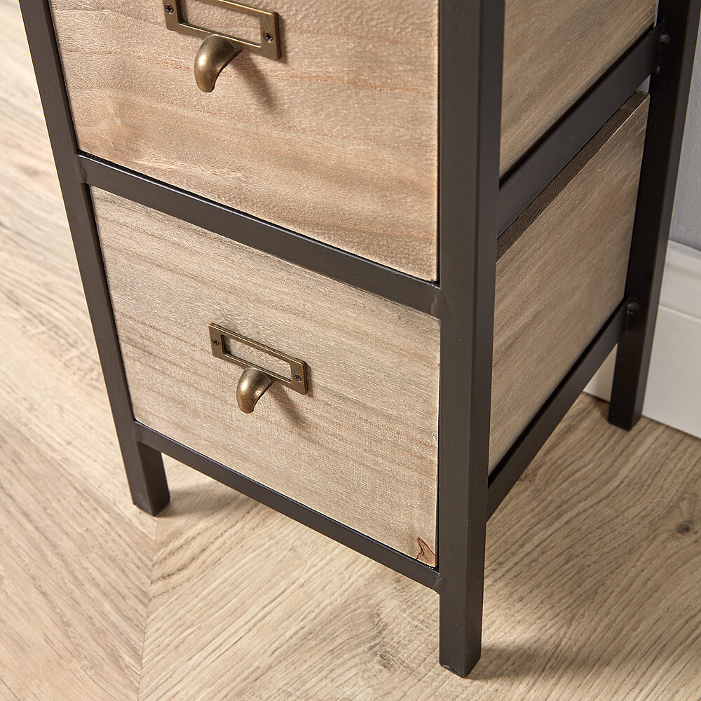 Home Source Derwent 5 Drawer Solid Wood Chest of Drawers Image 4