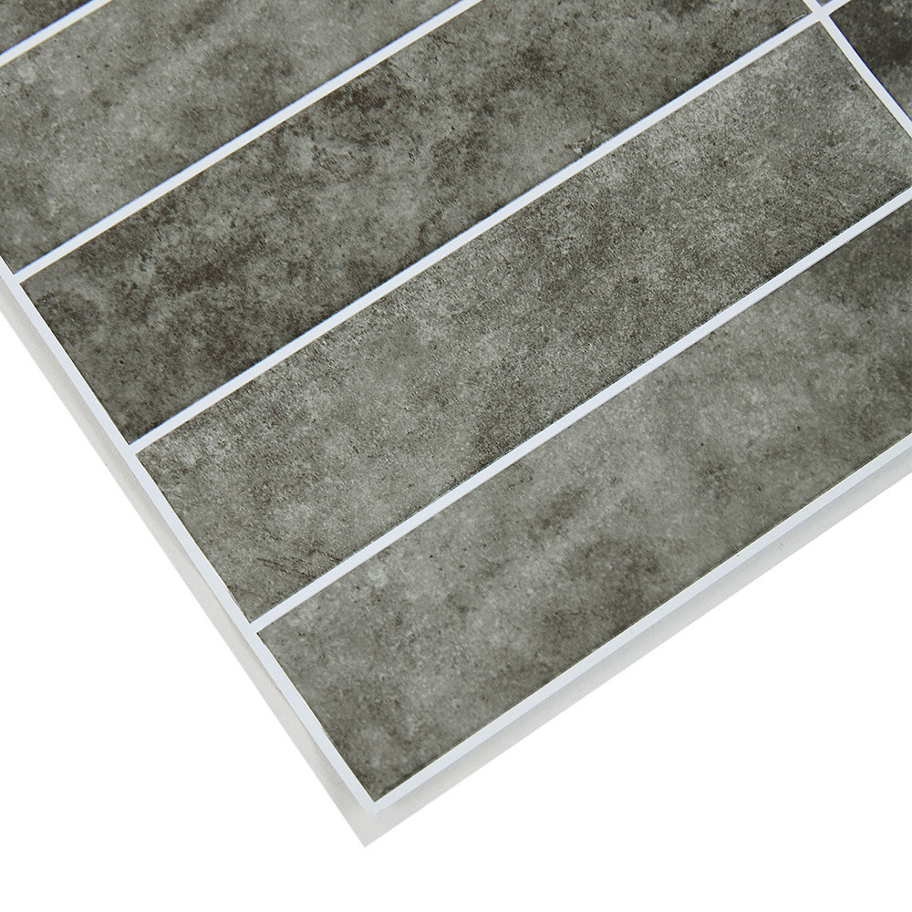 Living and Home Grey and Green Peel and Stick Wall Tile Sticker 30 x 30cm 10 Pack Image 5