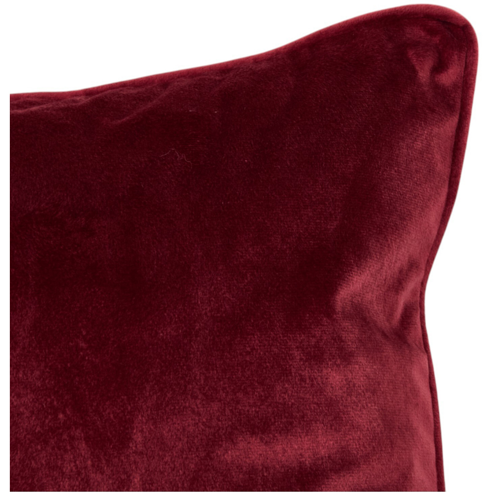 Matte Velvet Accent Cushion  - Burgundy Image 2