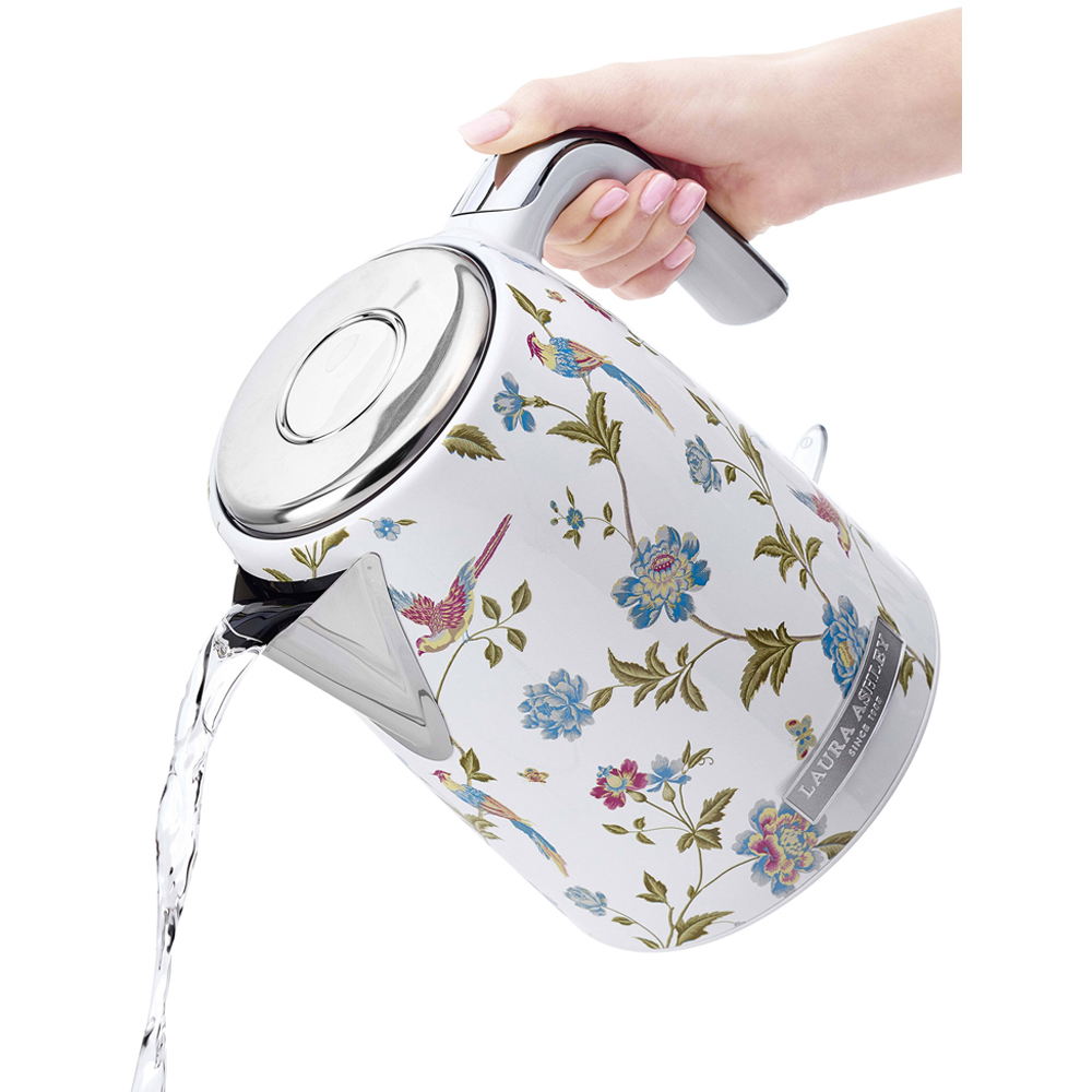 Laura Ashley Elveden VQSBPKK278LAWUK White Stainless Steel 1.7L Jug Kettle Image 2