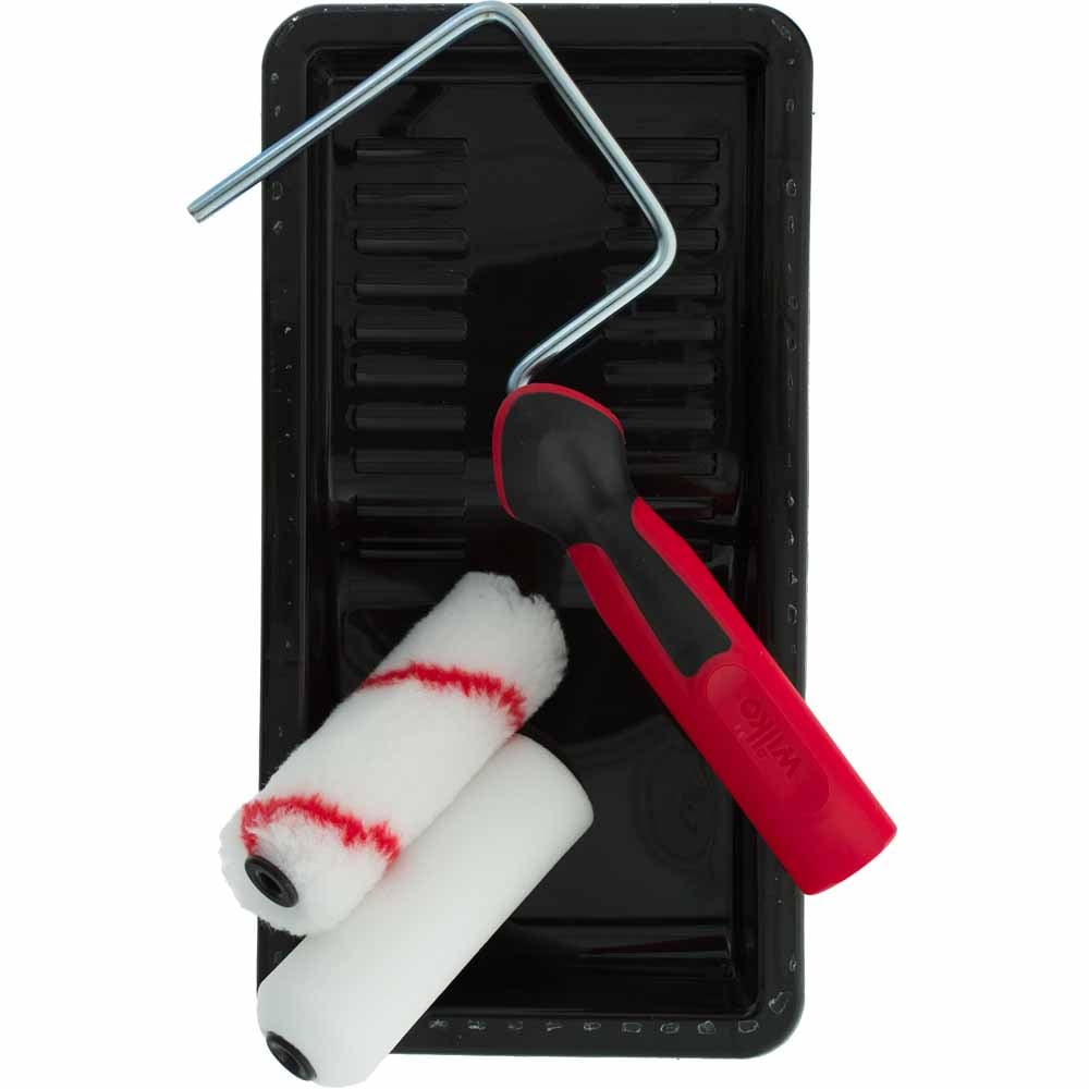 Wilko 4 Pack Mini Gloss and Emulsion Roller Kit Image 6
