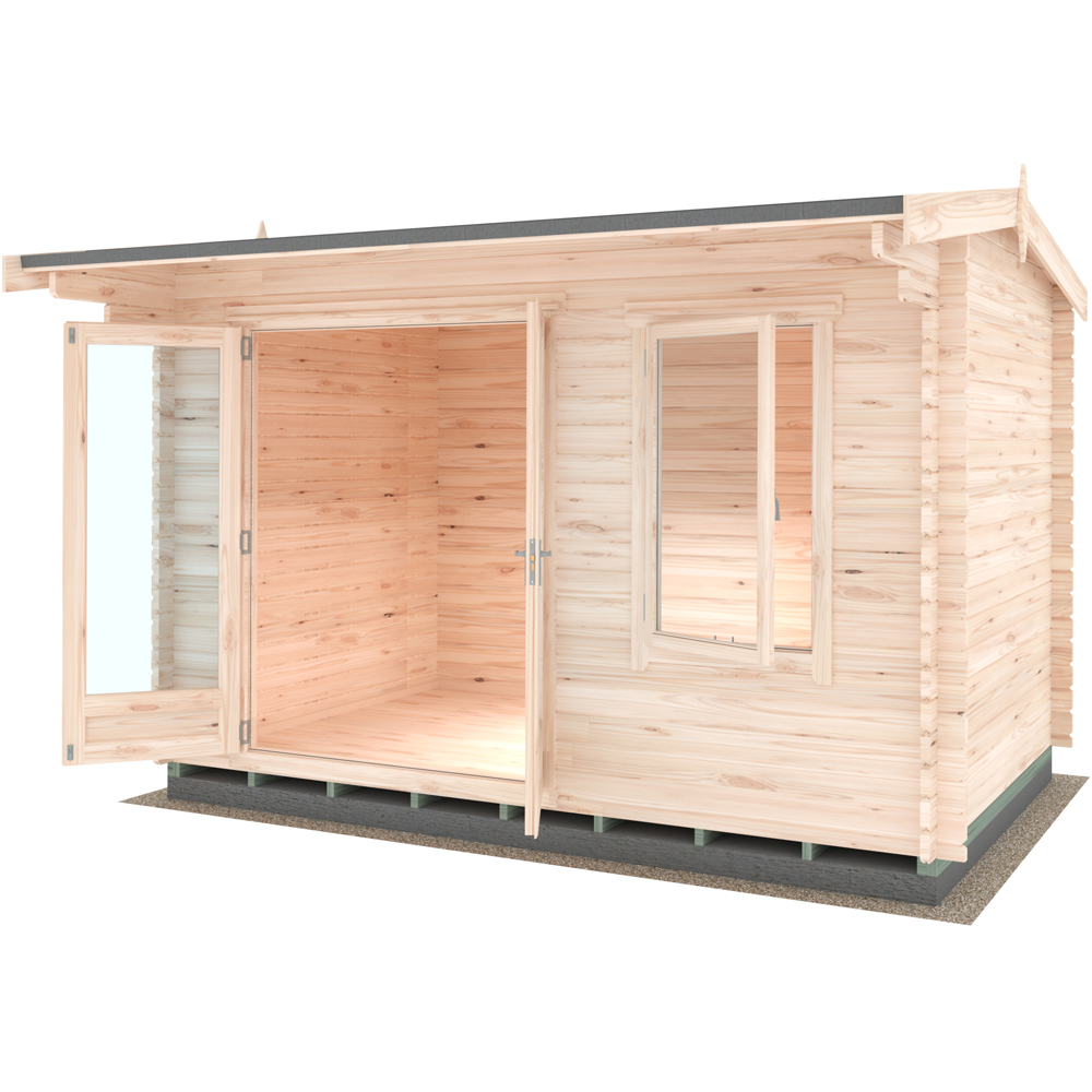 Shire Marlborough 8 x 12ft Double Door Log Cabin Image 3