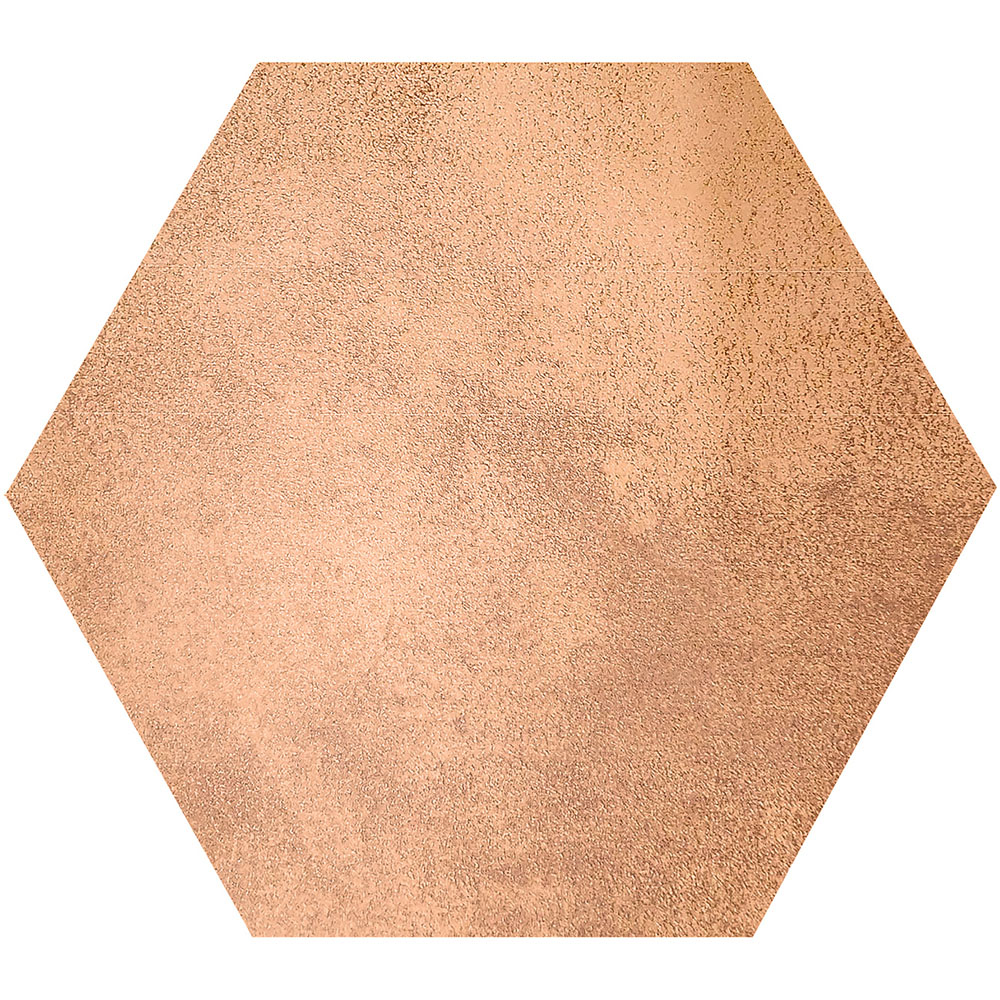 Top Ceramics Brown Copper Hexagon Porcelain Wall Tile 215 x 250mm Image 6