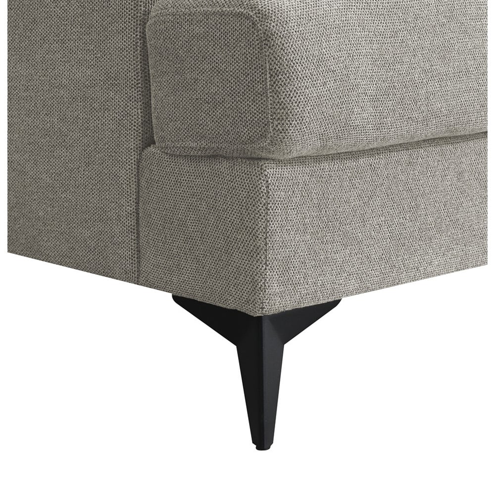 Manhattan 3 Seater Grey Fabric Sofa Image 3