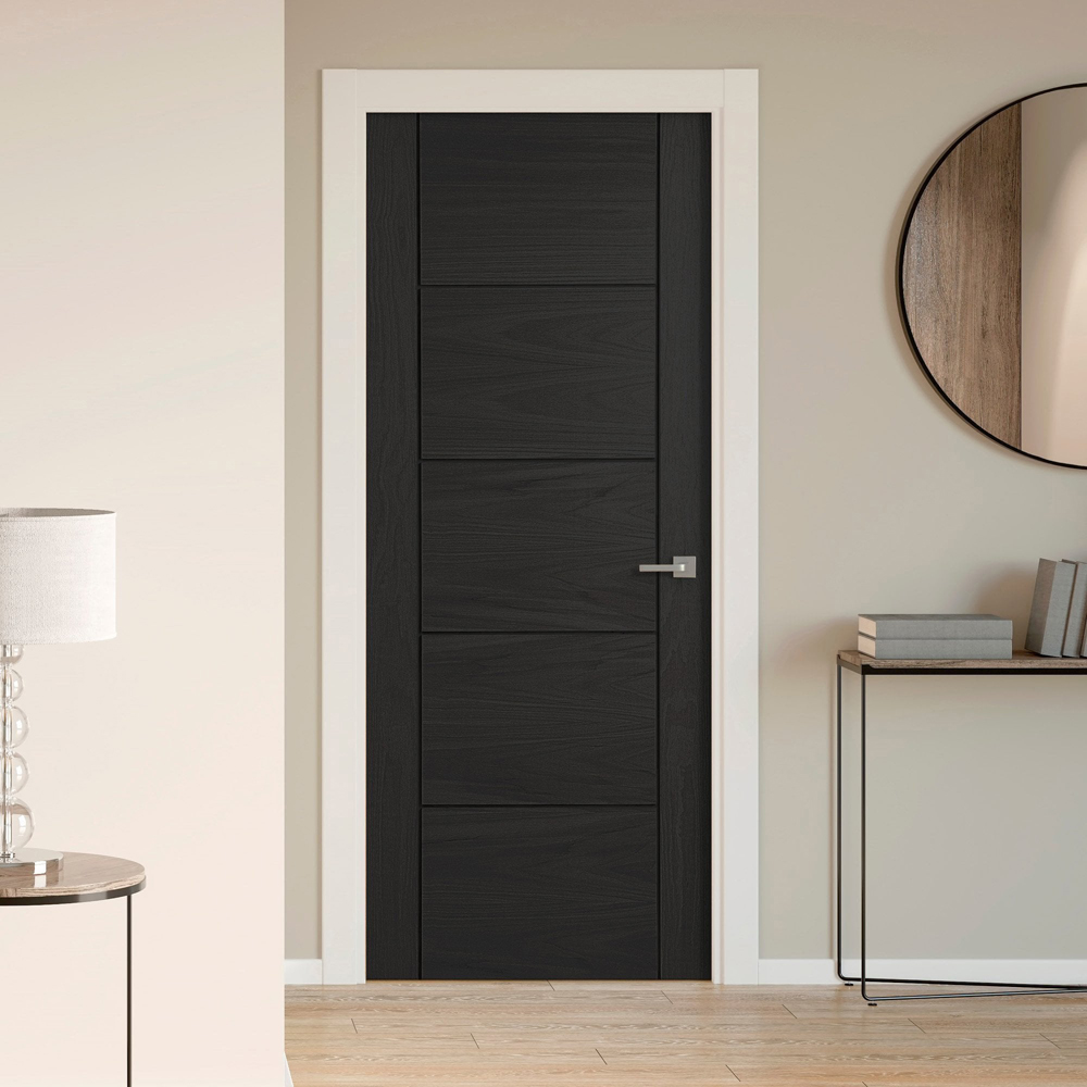Parma Black Oak Fully Finished FD30 Internal Fire Door 1981 x 686 x 44mm Image 2