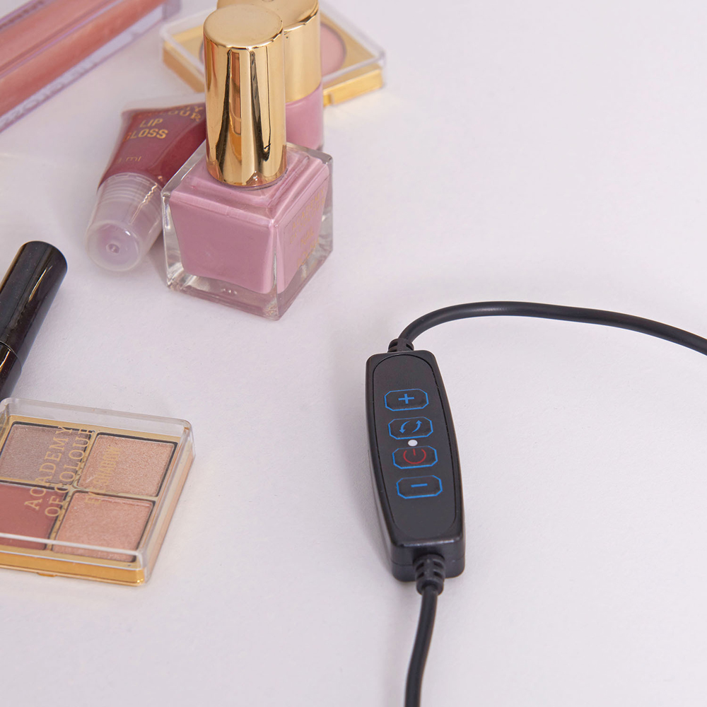 Black and White Standing Ring Light 1.2m Image 5