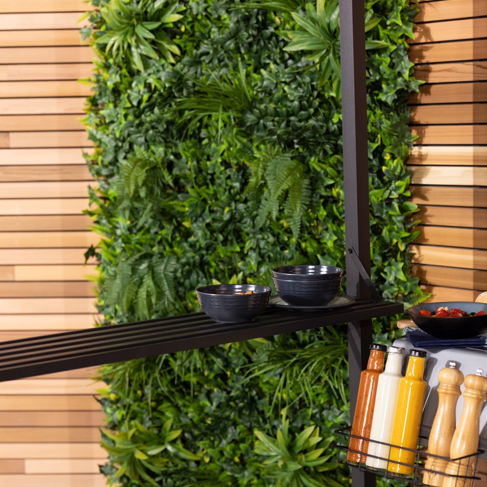 Charles Bentley 2.4 x 1.5m Grey Steel Gazebo Image 4