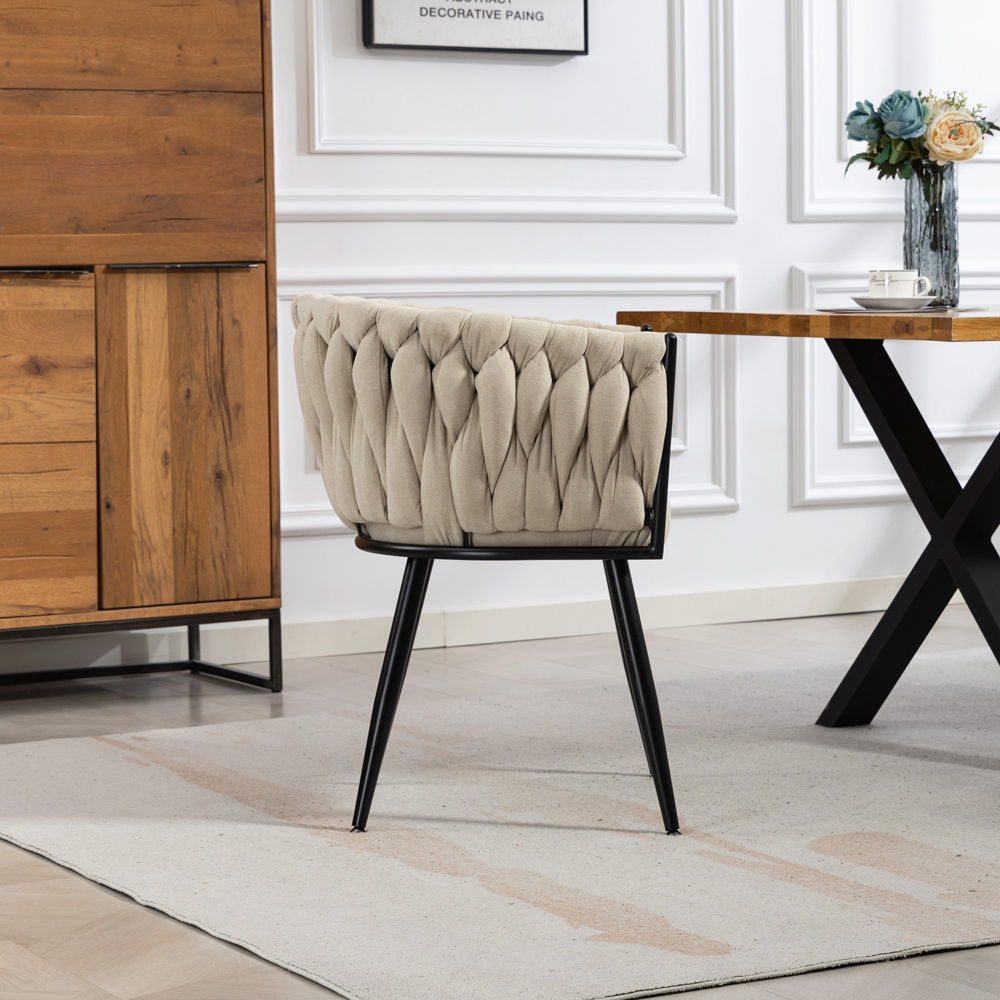 Artemis Home Aneta Set of 2 Beige Dining Chairs Image 5